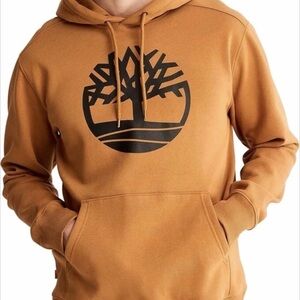 Timberland Men's Brown Hoodie with Logo